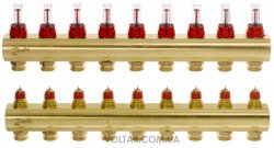 Розподільний колектор Danfoss FHF-9F з ротаметрами (088U0529)