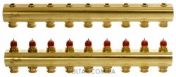 Розподільний колектор Danfoss FHF9 без ротаметрів (088U0509)