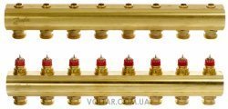 Розподільний колектор Danfoss FHF8 без ротаметрів (088U0508)