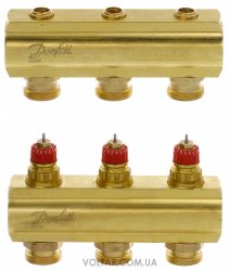 Розподільний колектор Danfoss FHF3 без ротаметрів (088U0503)