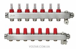 Колектор Danfoss SSM-F на 7 контурів із ротаметрами (088U0757)