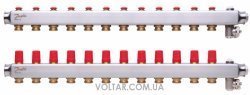 Колектор Danfoss SSM на 12 контурів без ротаметрів (088U0812)