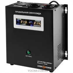 Джерело безперебійного живлення LogicPower з правильною синусоїдою 24V LPY-W-PSW-1500VA+(1050Вт)10A/15A