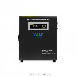 Джерело безперебійного живлення Volt Polska Sinus PRO 500 W 12/230 В (300/500 Вт) 10А чиста синусоїда