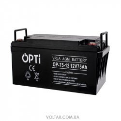 Акумуляторна батарея OPTI AGM 12V 75Ah