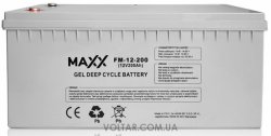 Акумулятор MAXX гелевий FM-12-200 200AH 12V