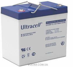 Акумулятор Ultracell UCG55-12 GEL 12V 55AH