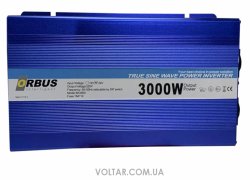 Перетворювач потужності (Інвертор) ORBUS OTS3000-24 з 24V на 220V 3000W/6000W чиста синусоїда