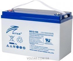 Акумуляторна батарея RITAR DG12-100, 12V 100Ah