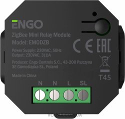 Беспроводное реле ENGO CONTROLS EMODZB со встроенным репитером, 230В, ZigBee