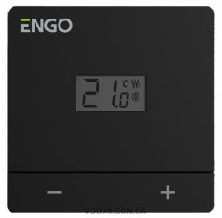 Терморегулятор ENGO CONTROLS EASY230B дротовий, 230В (чорний)