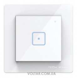 Выключатель Tech FS-01 однополюсный, сенсорный, стеклянный