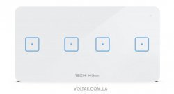 Вимикач Tech WSS-22 подвійний двополюсний, сенсорний, скляний