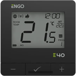 Інтернет терморегулятор Engo E40-BATB чорний
