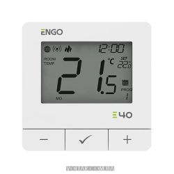 Інтернет-терморегулятор Engo E40-BATB, білий