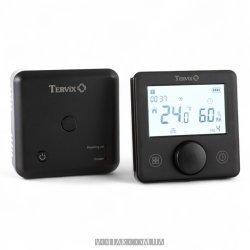 Беспроводной комнатный термостат WiFi Tervix Pro Line для газового/электрического котла, черный (копия)