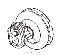 Ежектор з лопаттю дифузора Pedrollo JCR / m 10M / 12M / 15M