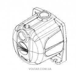  Корпус насоса Pedrollo 3CPm100E, 3CP100E, 3CPm80E, PLURIJETm 3/80