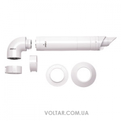 Дымоход коаксиальный VAILLANT Ø80/125 - L1020 (комплект)