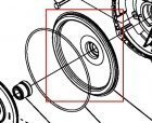 Крышка корпуса насоса Pedrollo CP/m -C/N, CR/m -N, JCR/m -N, PLURIJET/m -N