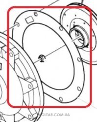 Прокладка корпуса насоса Pedrollo 2CP/m 32-40/210-180A/B