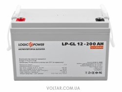 LogicPower LP-GL 12-200 AH акумулятор гелевий