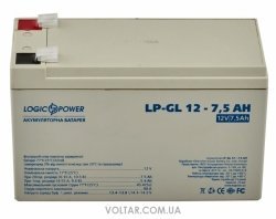 LogicPower LP-GL 12-7,5 AH аккумулятор гелевый